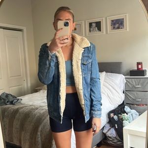 Topshop Tall Trucker Jacket Size US 8